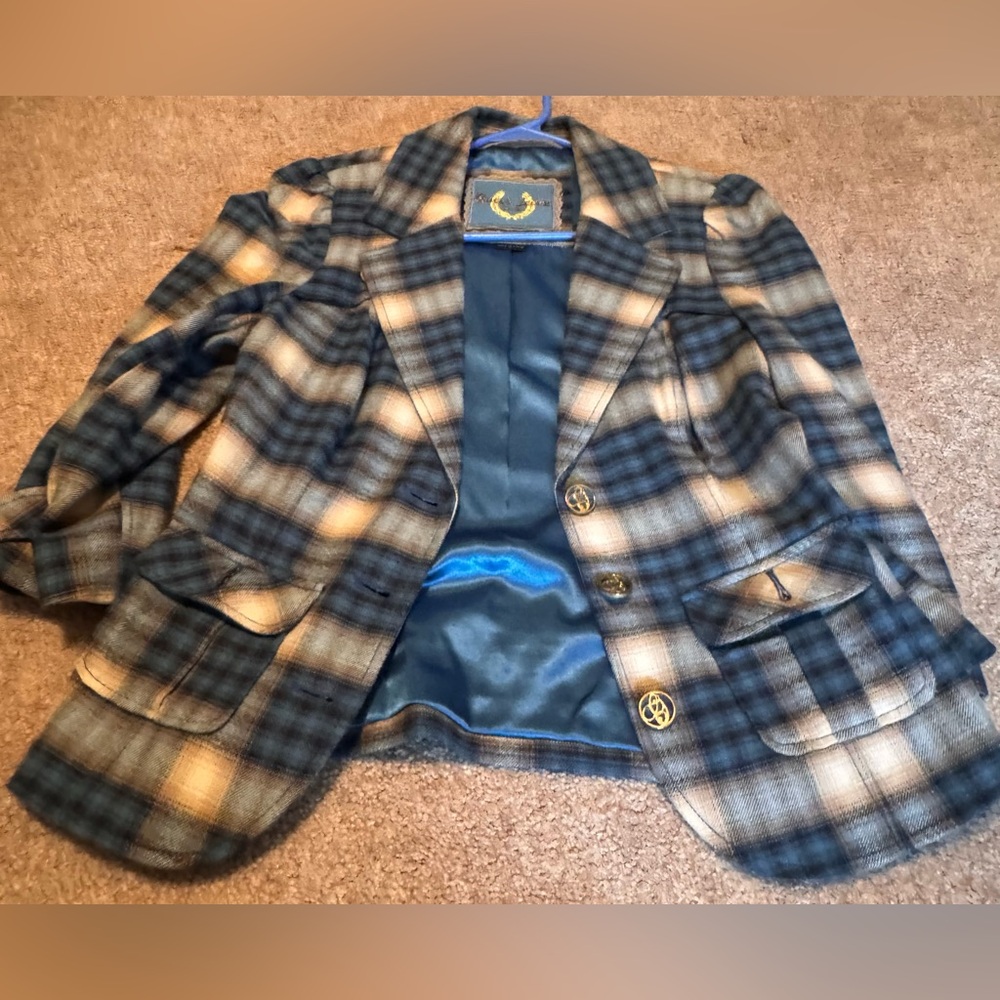 Vintage Guess Plaid Blazer💙